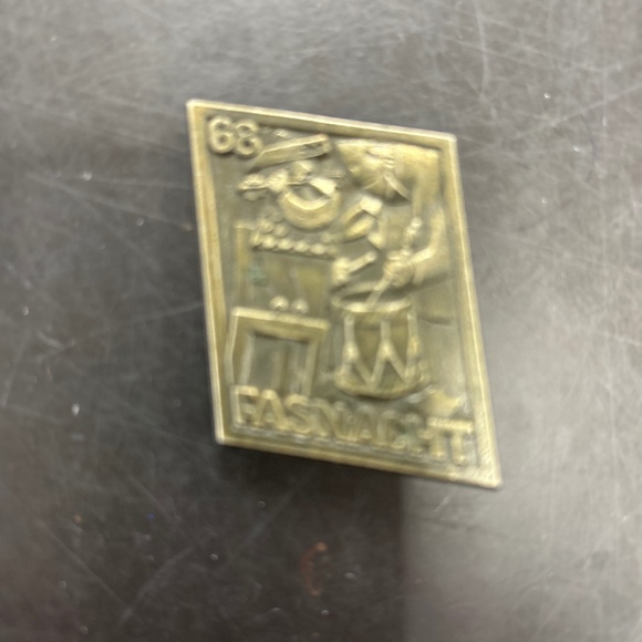 Vintage 1968 Basal Fasnact Blaggedde Switzerland - Picture 1 of 2